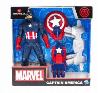Figurine captain america articulée avec accessoires revoltech amazing 16 cm