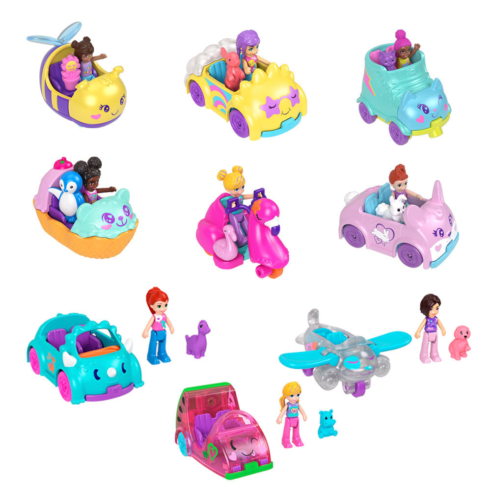 Polly Pocket Micro-poupée, véhicule à 3roues en métal, mini-ours | Toys